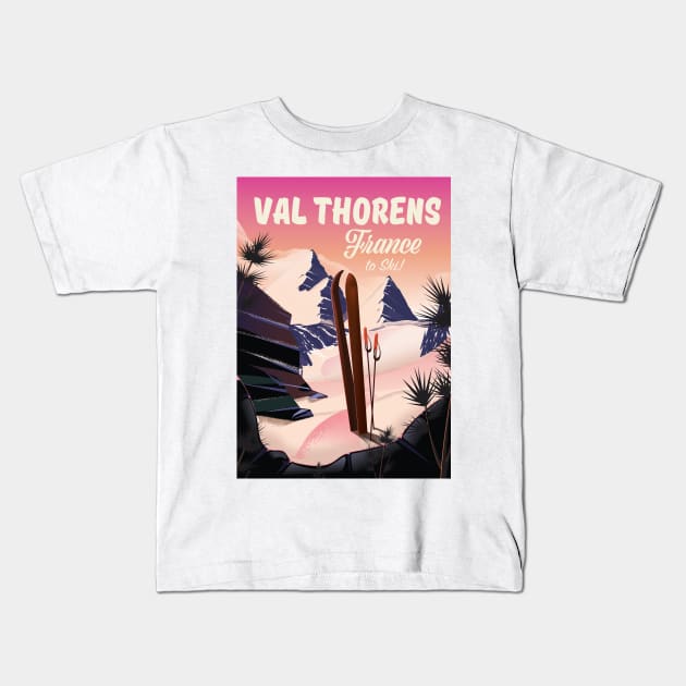 Val Thorens, France Kids T-Shirt by nickemporium1